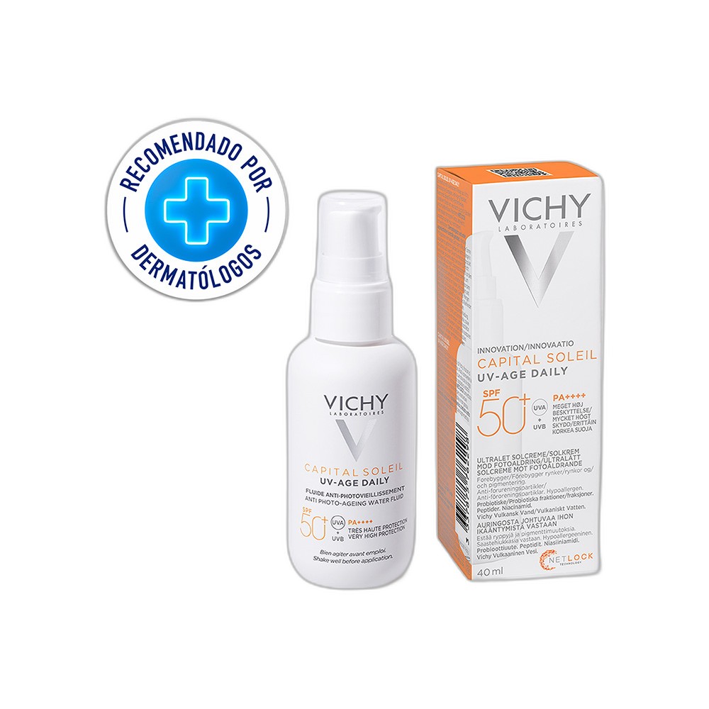 VICHY CAPITAL SOLEIL UV- AGE DAILY C/COLOR 40ML